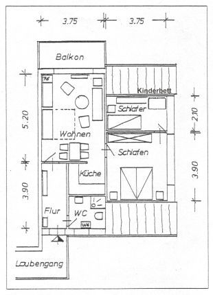 Grundriss Appartment 13